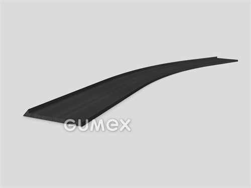 "I" Gummiprofil, 18x2/1mm, 2-Ströme, 70°ShA, NBR, -40°C/+70°C, schwarz, 